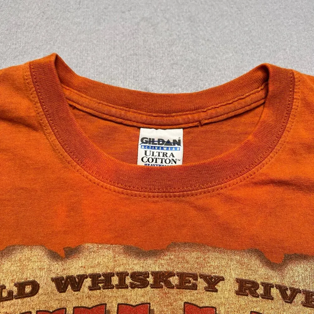 2005 Willie Nelson Whiskey For My Men Beer For My Horses T‎ Shirt Large Orange